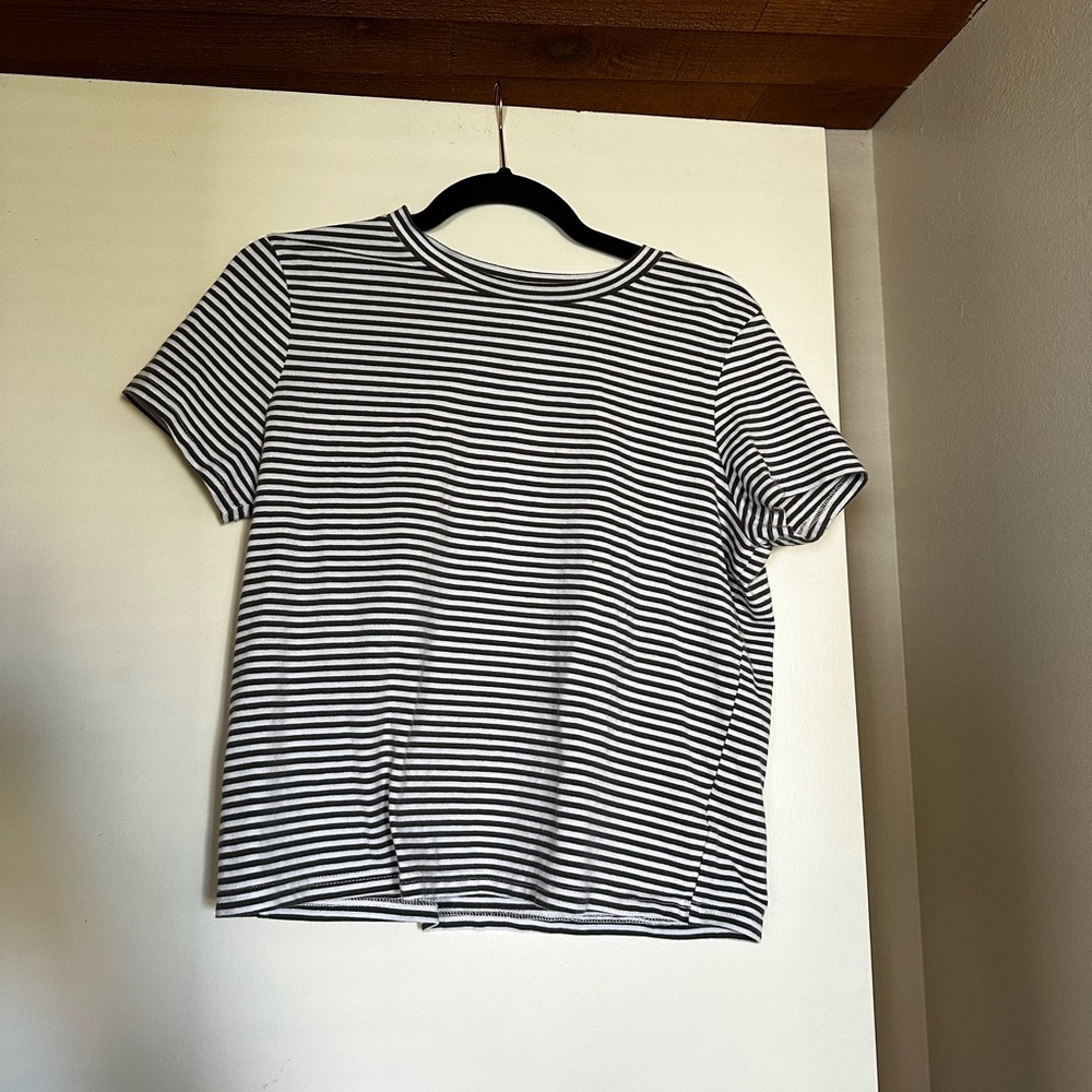TRT Striped Short Sleeve Cropped Women's Tee